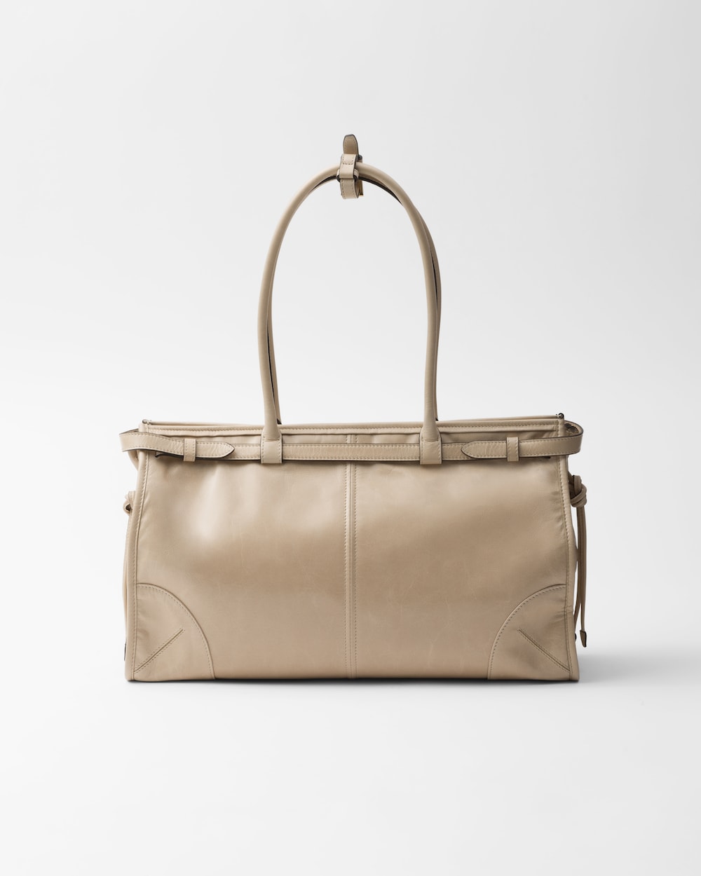 Prada Bonnie Large Leather Handbag - Image 4